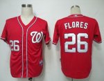 Baseball Jerseys Washington Nationals #26 Flores red