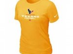 Women Houston Texans Yellow T-Shirt