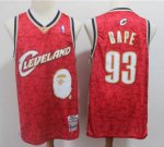 Cleveland Cavaliers #93 Bape Red jersey