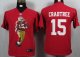 nike youth nfl san francisco 49ers #15 crabtree red jerseys [por