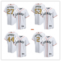 Houston Astros White And Gold 2023 Gold Collection Replica Player Jersey