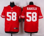 nike san francisco 49ers #58 harold red elite jerseys