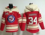 mlb jerseys washington nationals #34 Harper Red Sawyer Hooded S