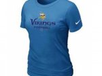 Women Minnesota Vikings L.blue T-Shirt