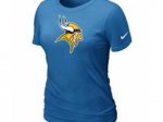 Women Minnesota Vikings L.blue T-Shirts
