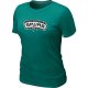 women nba san antonio spurs big & tall primary logo green T-Shir
