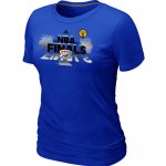 women nba oklahoma city thunder blue T-Shirt [2012 Champions]